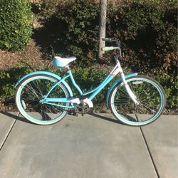 26” Schwinn Legacy Ladies Light Blue Beach Cruiser 