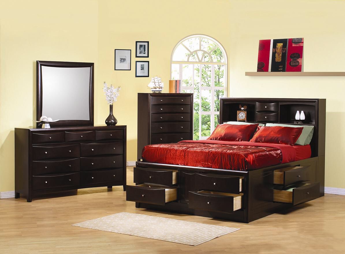 4-piece Heavy, Genuine Wood Queen Bedroom Set w/mattress