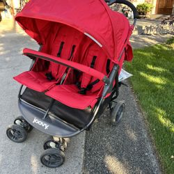 Joovy Twin Stroller w/Accessories 