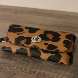Coach Leopard Glasses Case