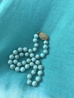 Robins egg or larimar beads