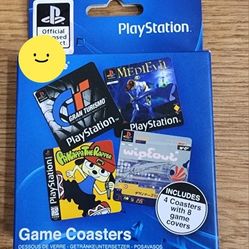 Sony PlayStation Drink Coaster Video Game Gaming Beer Coffee Cup Hot Cold Water