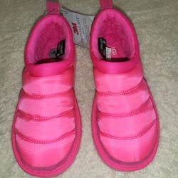 UGG TASMAN LTA SLIP-ON WOMENS SIZE 7 US PINK POLYESTER PUFF WOOL LINED SHOES (NEW NO BOX)
