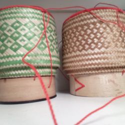 Thai Laoi Sticky Rice Bamboo Basket Steamer Handmade