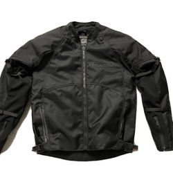 Icon Merc Motorcycle Jacket - Black Small