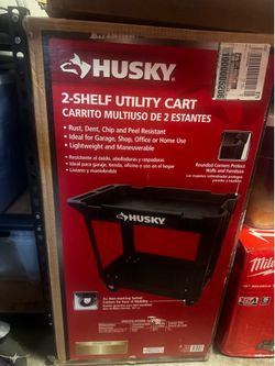 Husky 2-Shelf Utility Cart