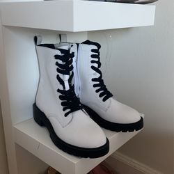 White Steve Madden Boots 