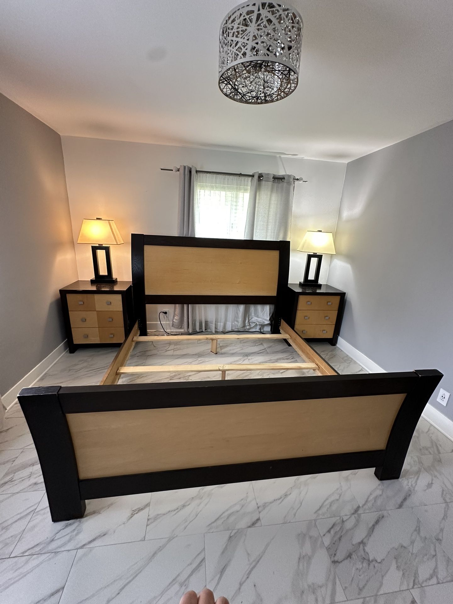 King size bed frame