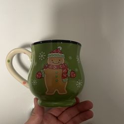 Temptations by Tara Winter Whimsy Gingerbread Man Coffee Mug 14 Oz