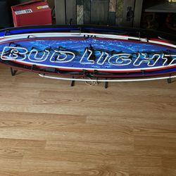 Bud Light Surfboard Sign
