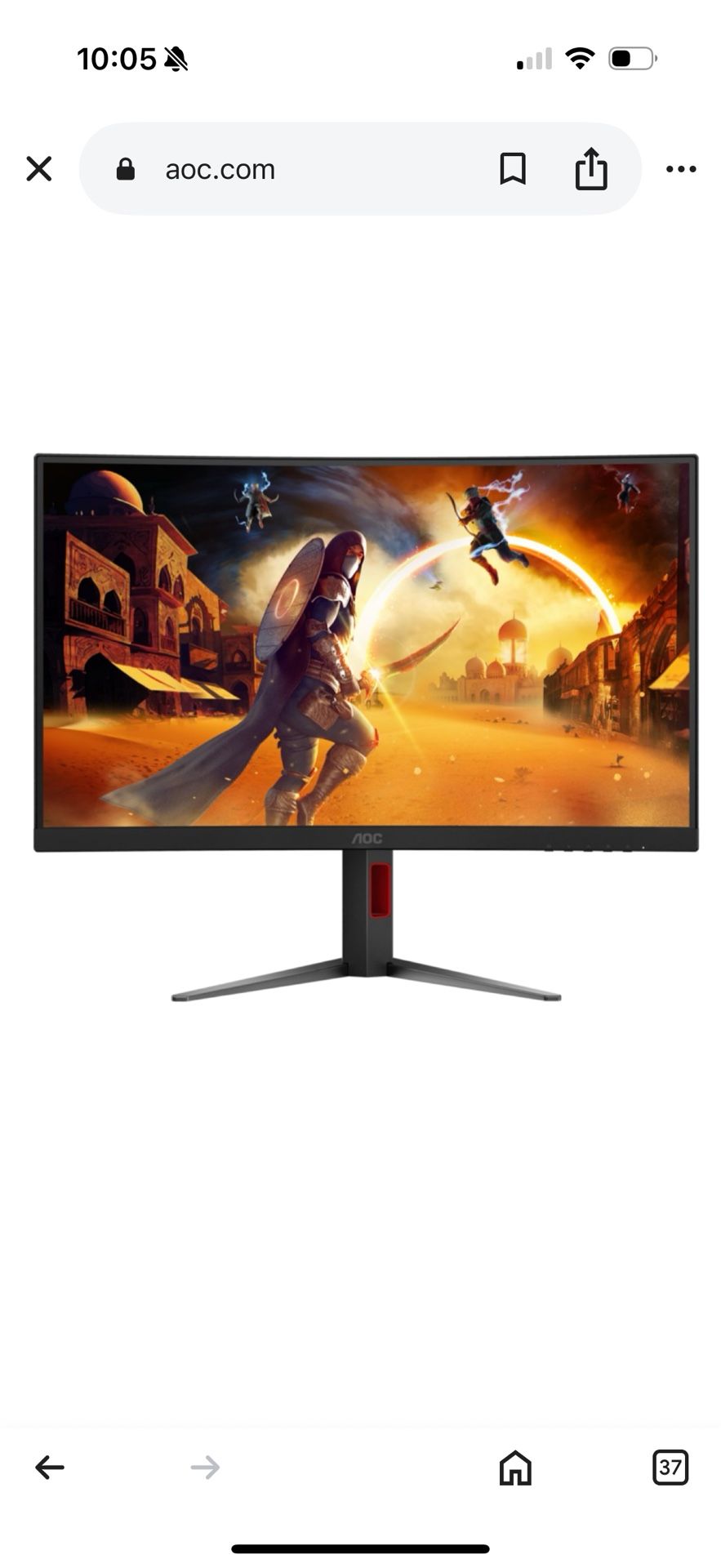 Aoc Gaming Monitor (Read Full Description)