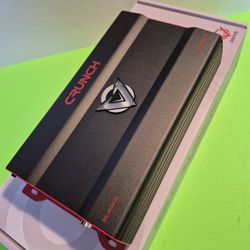 CRUNCH 3725 WATTS MONOBLOCK 1 OHM STABLE BUILT IN CROSSOVER WITH BASS CONTROL CAR AMPLIFIER ( BRAND NEW PRICE IS LOWEST INSTALL NOT AVAILABLE )