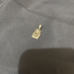 Jesus Face Pedant, Silver 