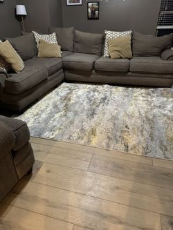 For Sale: 2-Piece L-Shaped Sectional Sofa