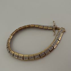 Silver Over Gold Bracelet 