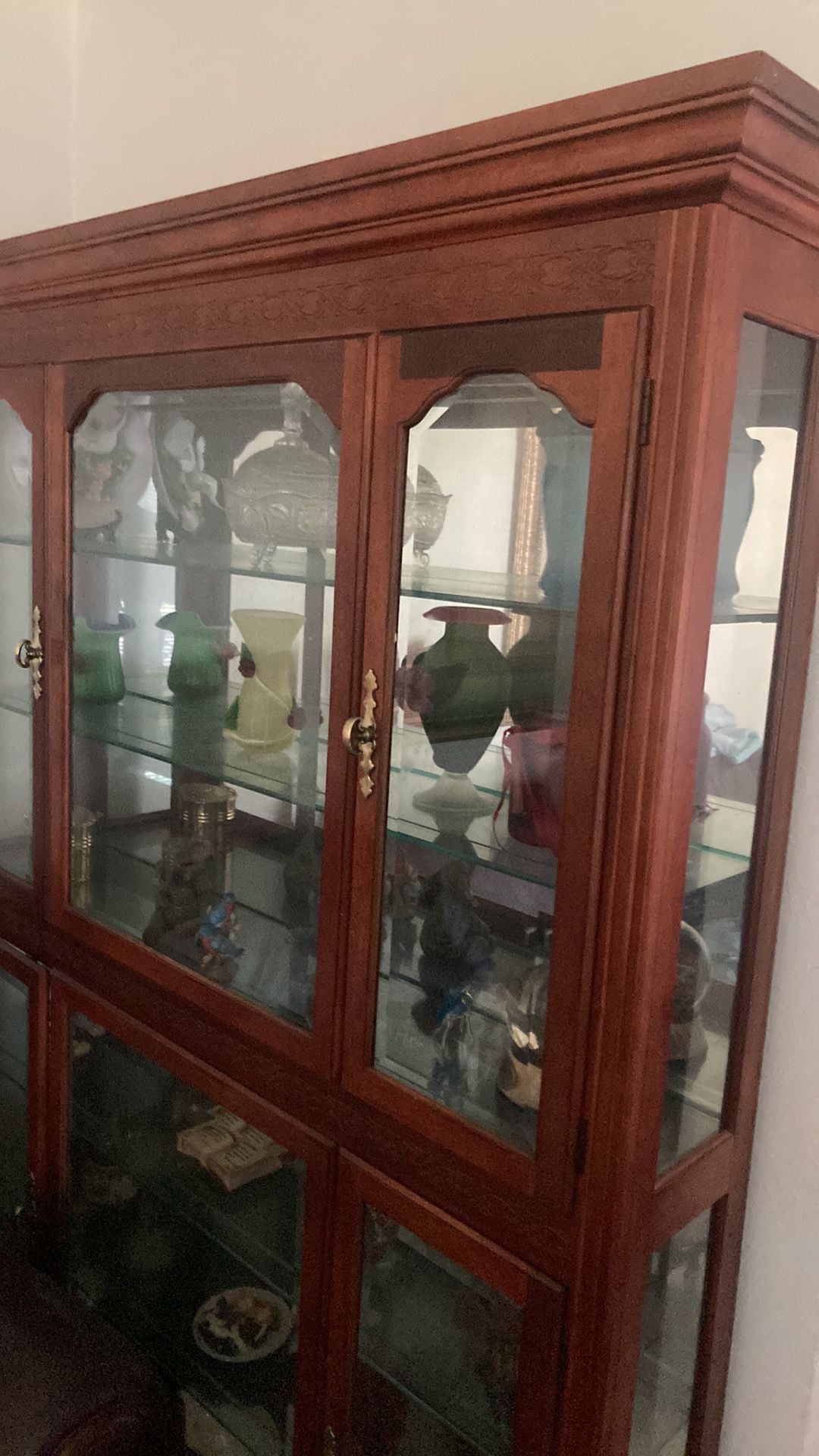 China cabinet with light