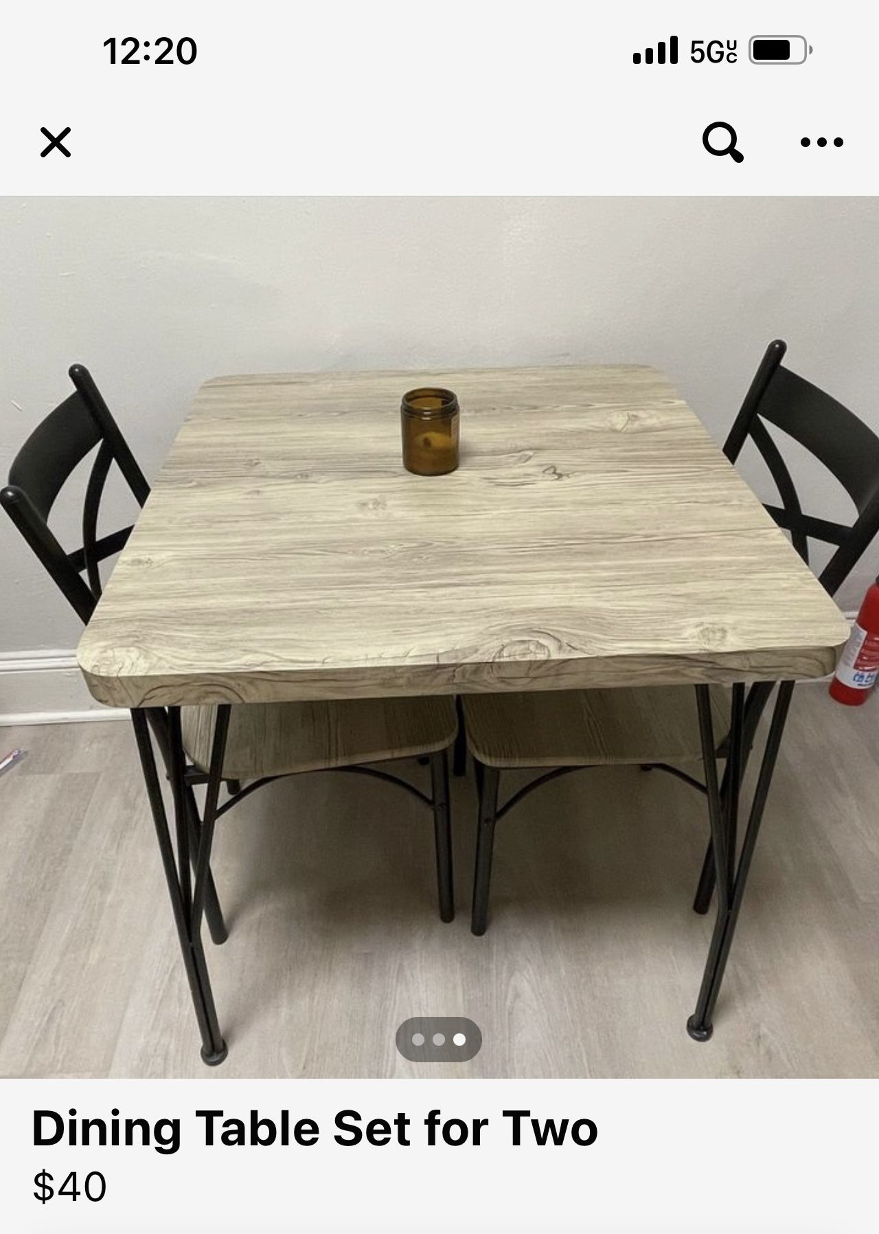 Table With Two Chairs