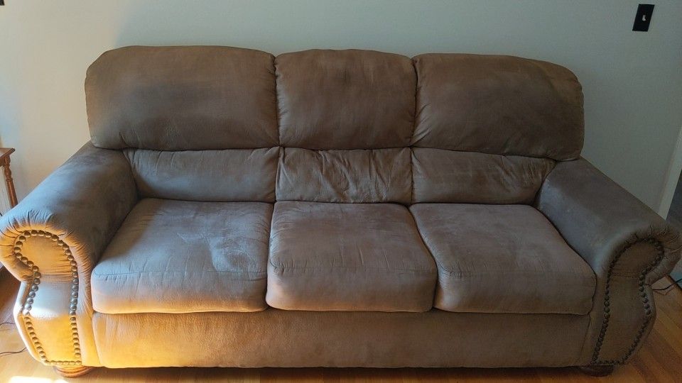 Suede Beige Couch
