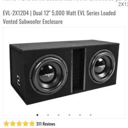 2 12" Skar Audio Woofers