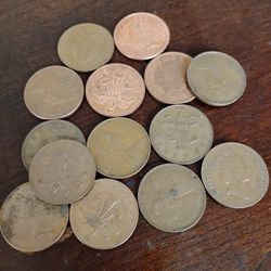 British Two Pence/New Pence Coins