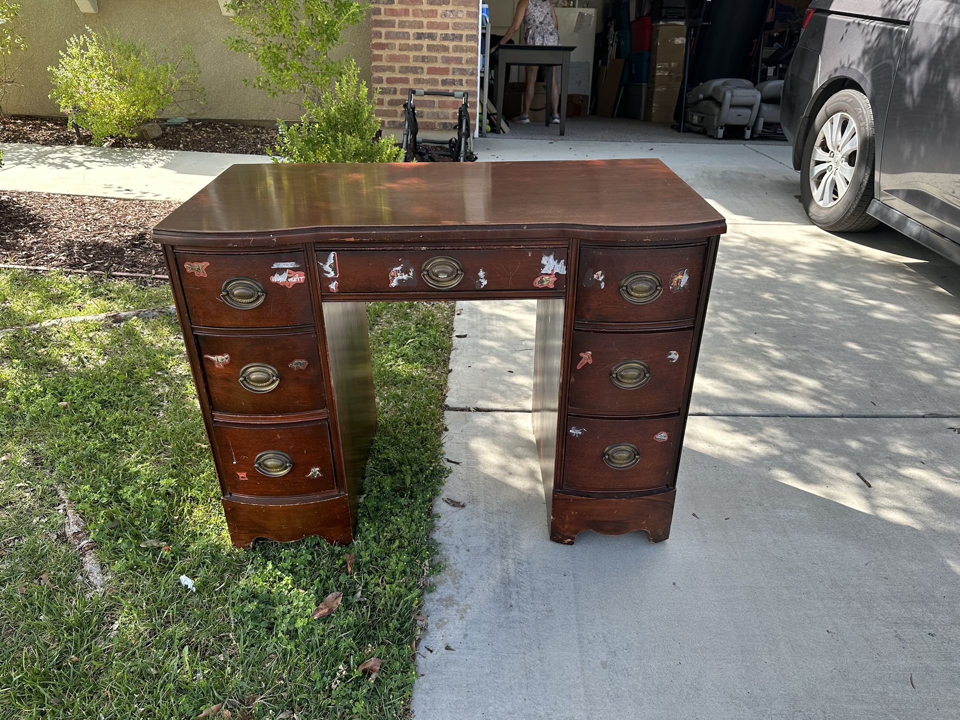FREE Antique Solid Wood Desk