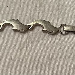 Sterling Silver Dolphin Bracelet 