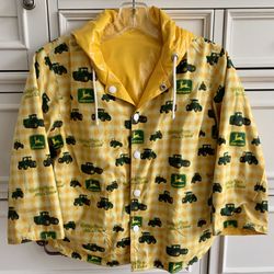 John Deere Reversible Rain Jacket 4/5 T Reversible