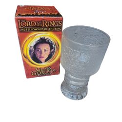 Vintage Lord of the Rings Burger King Glass Goblet 2001
