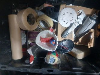 Drywall Tools And Supplies In Buckets