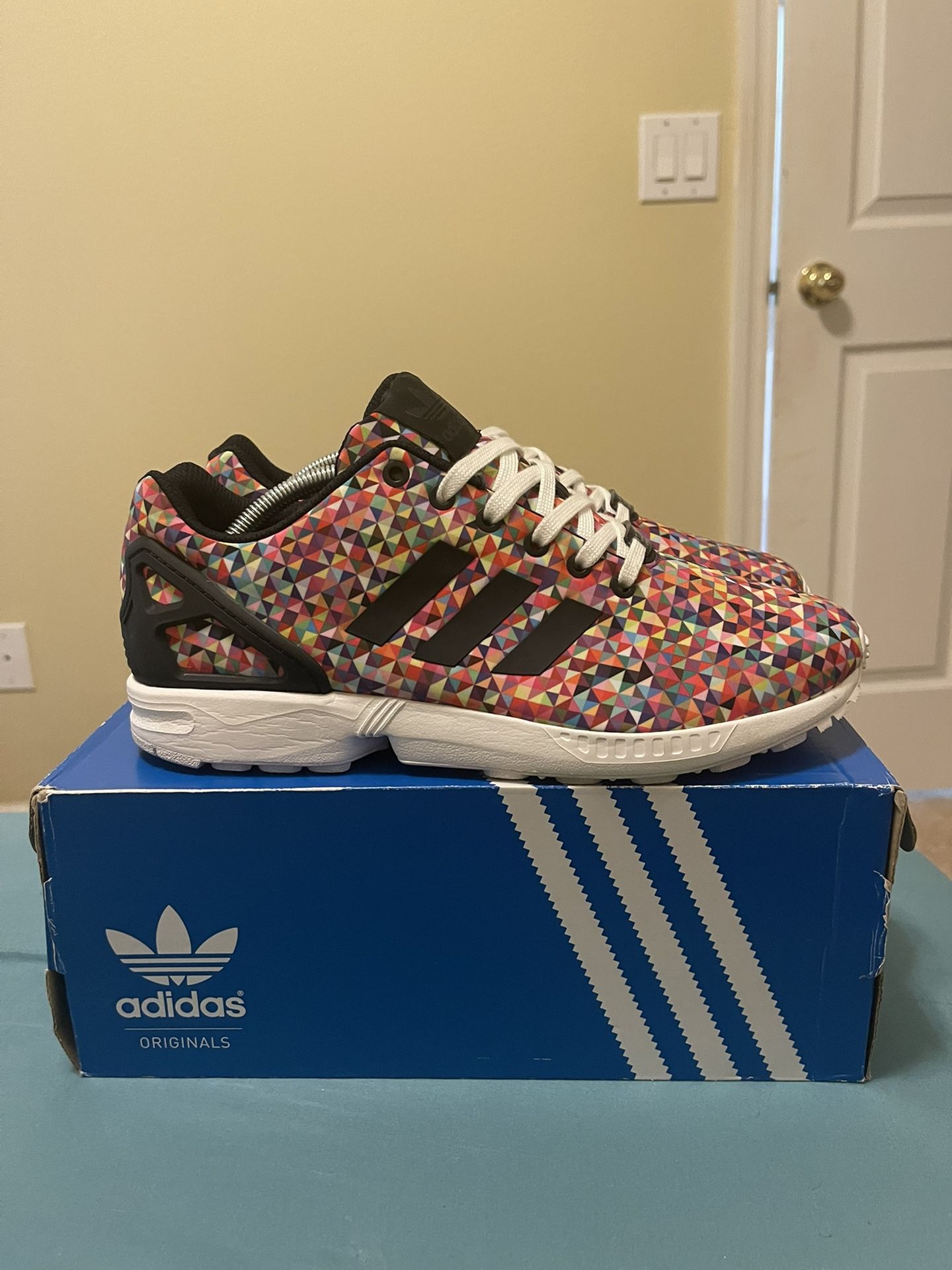 Running Shoes Adidas Sneakers Zx Flux Monochrome Prism Buy Adidas