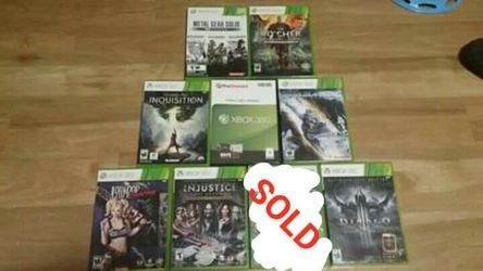 Xbox 360 Games (sold separately)