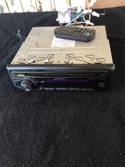 Kenwood car cd/mp3 player with remote aux input