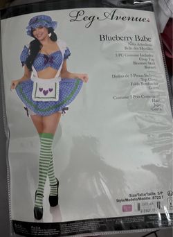 Women Sexy Blueberry Babe Halloween Costume