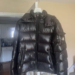 Moncler Maya Hooded Jacket Black Size 6 (Men’s XXL) New 