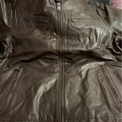 Brand new with tags Andrew Marc Mens leather coat