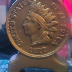 Indian Head Penny Bank