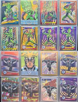Topps Finest FF Black Bolt & Impossible Man Lot 2x 1/1 Sketch 1/5 /10 /25 /50