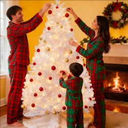 ARBOL DE NAVIDAD CON LUCES BLANCO/WHITE PRELIGHT CHRISTMAS TREE
