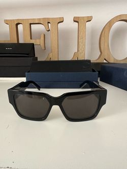CHRISTIAN DIOR SUNGLASSES black acetate frames