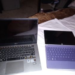LG GRAM And Surface Pro 