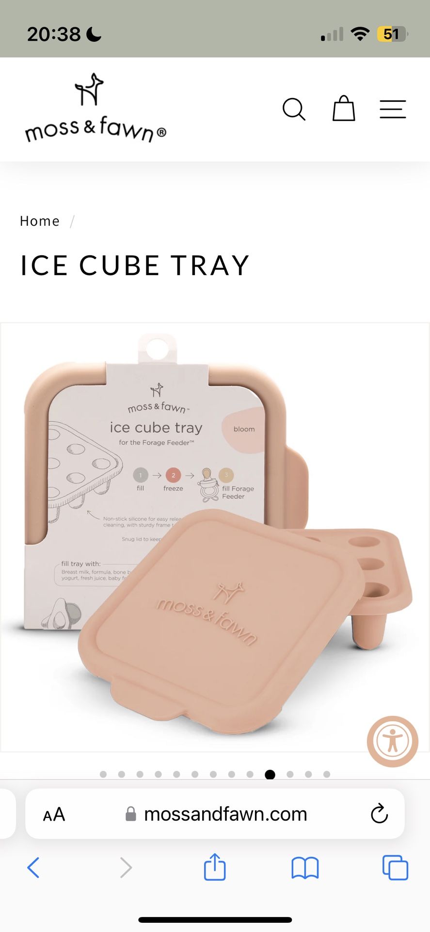 Ice Cube Tray For Teething