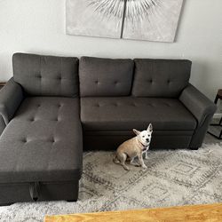 Like New - L Couch Pullout