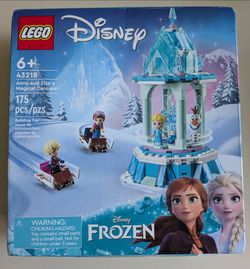 Frozen Disney Elsa and Anna Magical Ice Carousel Palace Building Lego Set