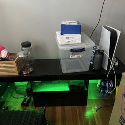 Black LED TV Stand