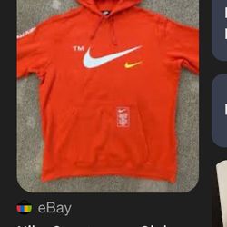 Orange Nike Sweater Size Small