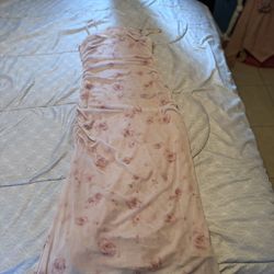 PINK FLORAL DRESS 