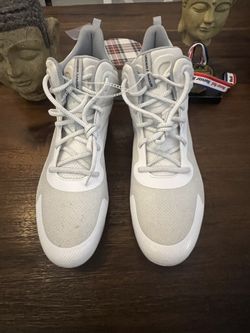 Under Armour Command MC Mid UA Lacrosse Cleats White (contact info removed)-100 Men’s Size 16