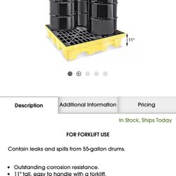 Oil Containment With 55gal Drums 