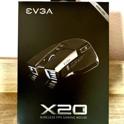 EVGA X20 Wireless Gaming Mouse, Wireless, NEW