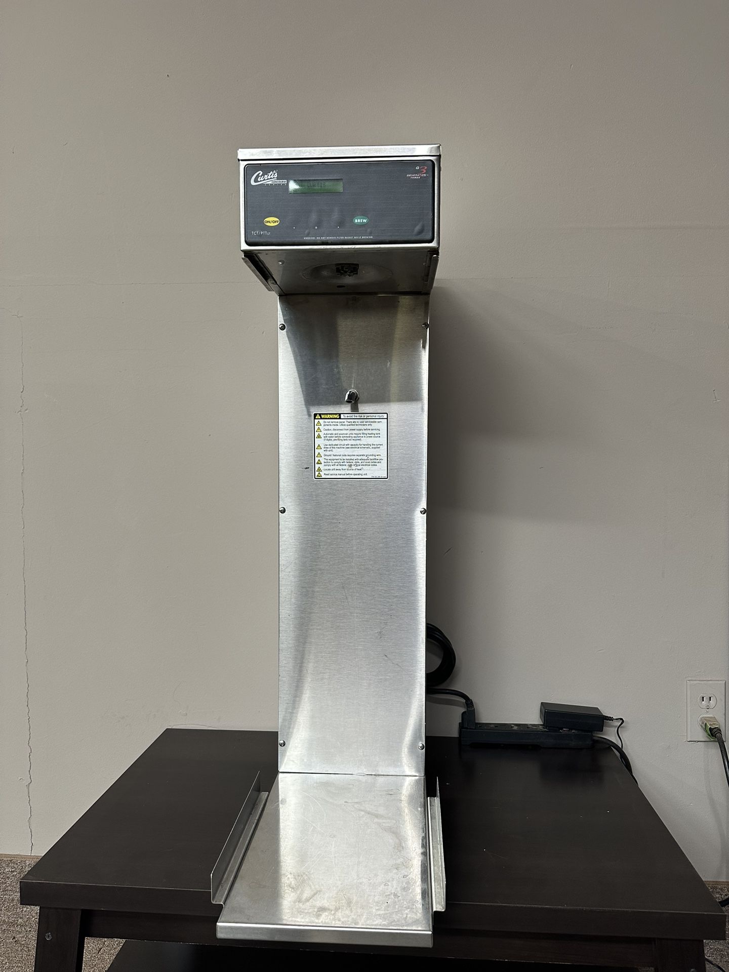 Curtis Concourse Series Commercial Tea Brewer G3 Model # TCTS10000